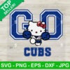 Hello Kitty Go Cubs SVG
