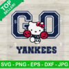 Hello Kitty Go Ny Yankees Cheerleader SVG