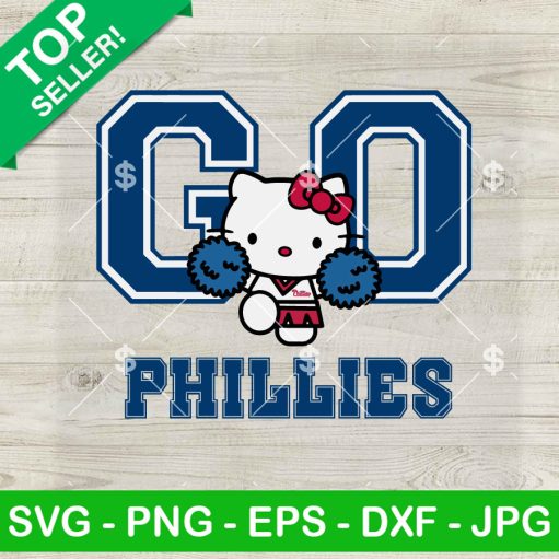 Hello Kitty Go Phillies Baseball SVG