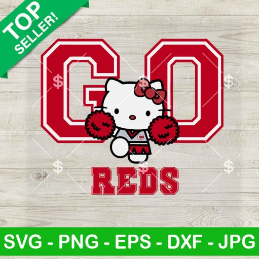 Hello Kitty Go Reds SVG