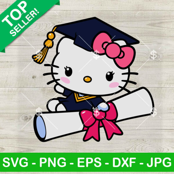 Hello Kitty Graduate SVG