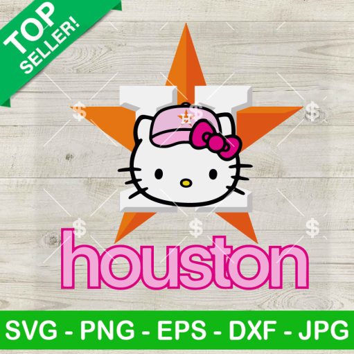 Hello Kitty Houston Astros Star Logo Svg