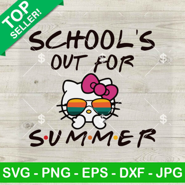 Hello Kitty School's Out For Summer SVG