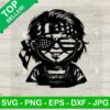 Chucky Horror American Flag Sunglasses SVG