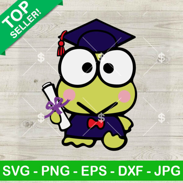 Keroppi Graduation Cap SVG