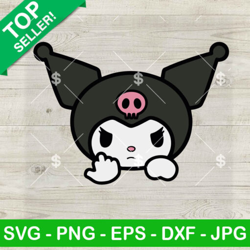 Kuromi Middle Finger Svg