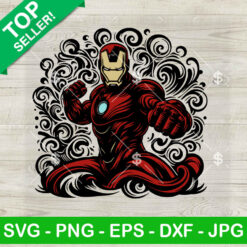 Mandala Iron Man Superhero SVG