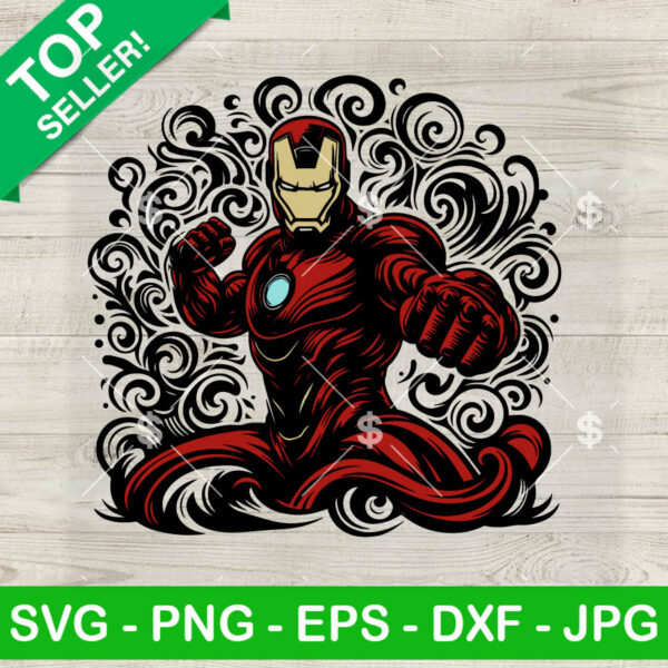 Mandala Iron Man Superhero SVG