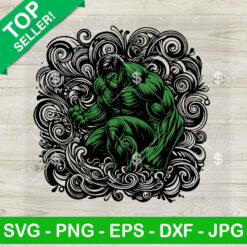 Mandala The Hulk SVG