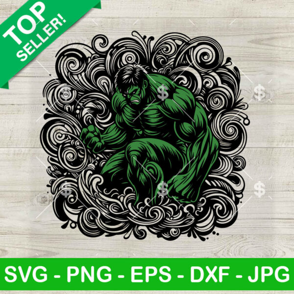 Mandala The Hulk SVG