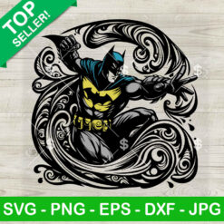 Mandala Zentage Batman SVG