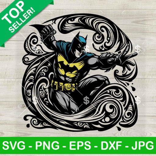 Mandala Zentage Batman Svg