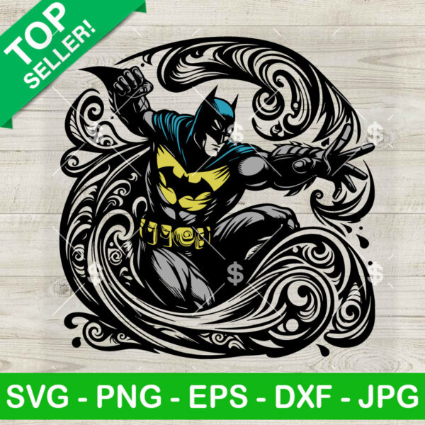 Mandala Zentage Batman SVG