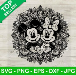 Mickey Minnie Mandala SVG