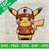 Pikachu Baltimore Orioles Baseball SVG