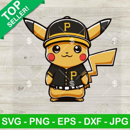 Pikachu San Diego Padres Baseball Team SVG