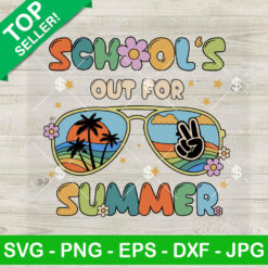 School's Out For Summer SVG, Retro Senior SVG, Summer Beaches SVG PNG DXF EPS