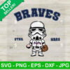 Stormtrooper Atlanta Braves Baseball SVG