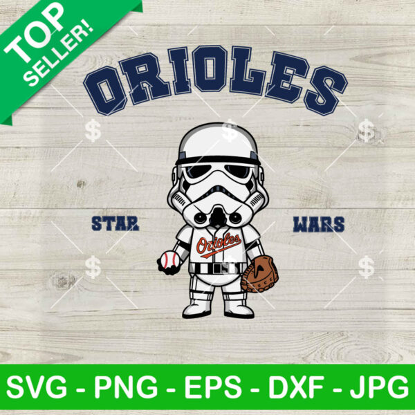Stormtrooper Baltimore Orioles Baseball SVG, Star Wars Baseball SVG, MLB Orioles Fan SVG PNG DXF EPS