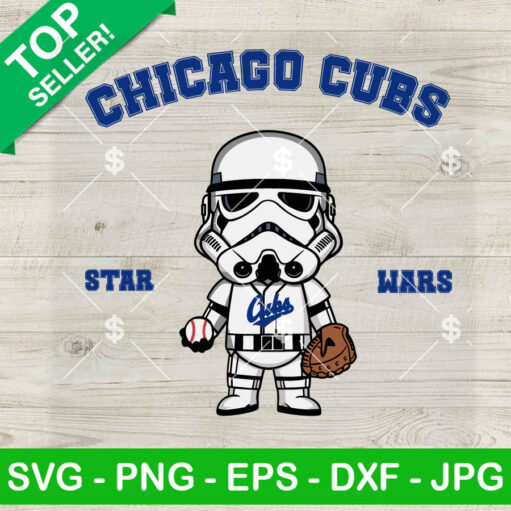 Stormtrooper Chicago Cubs Baseball Svg