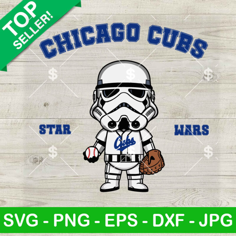 Stormtrooper Chicago Cubs Baseball SVG