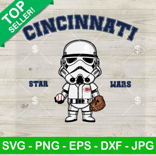 Stormtrooper Cincinnati Reds Baseball Svg