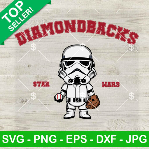 Stormtrooper Diamondbacks Baseball Svg