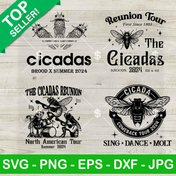 The Cicadas Reunion Tour 2024 SVG Bundle