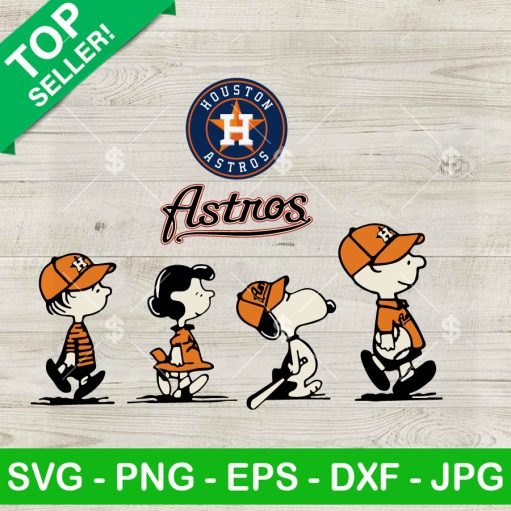 Snoopy The Peanuts Houston Astros Svg