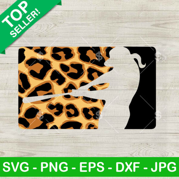 Leopard MLB Baseball Logo SVG
