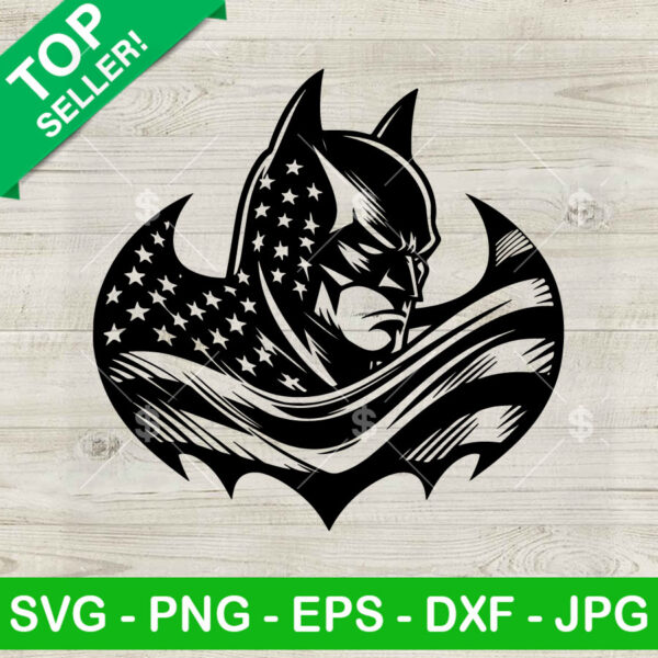 Batman American Flag SVG