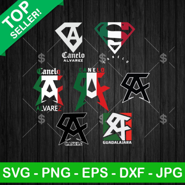 Team Canelo Mexican Logo SVG Bundle, Team Canelo SVG, Canelo Mexican Boxer SVG PNG DXF EPS Cricut