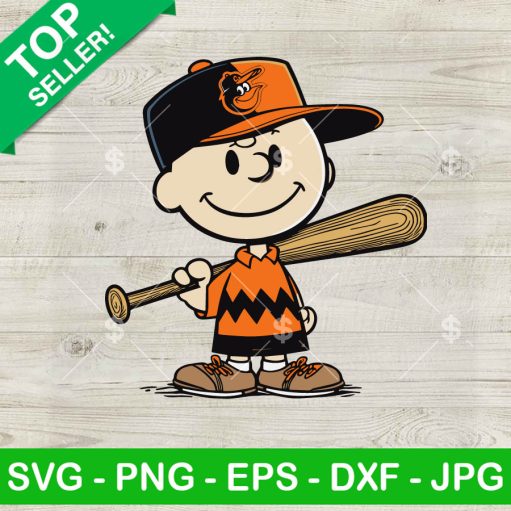 Charlie Brown Baltimore Orioles Baseball SVG