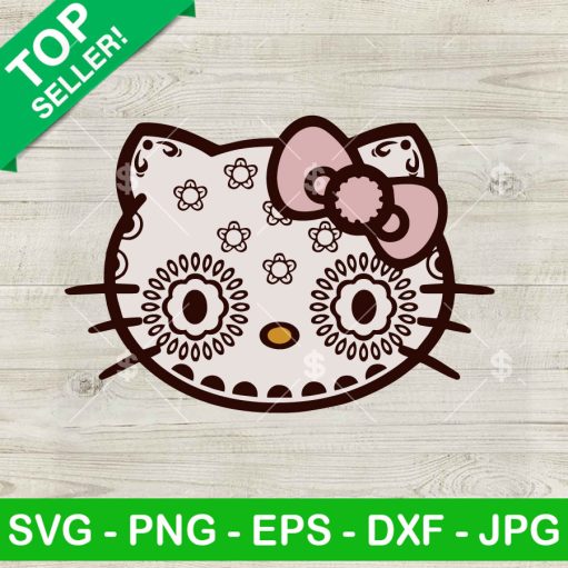 Hello Kitty Day Of The Dead Svg