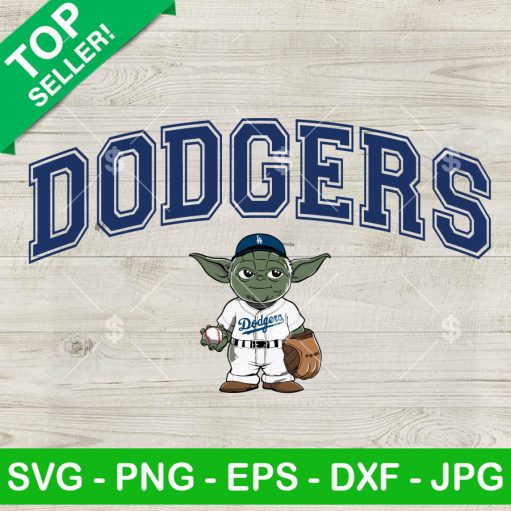 Baby Yoda Dodgers Baseball SVG