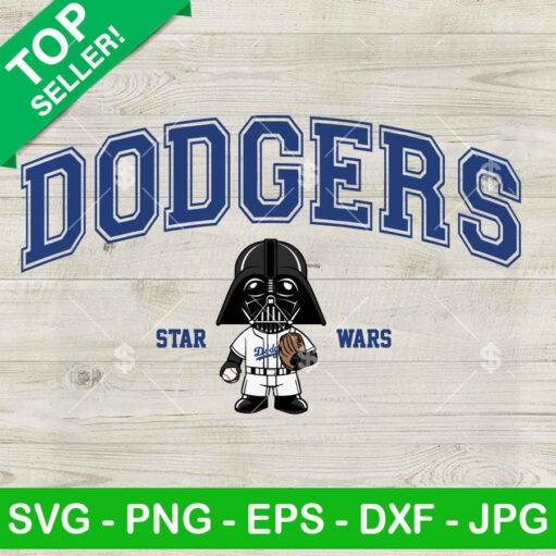 Darth Vader LA Dodgers Baseball SVG