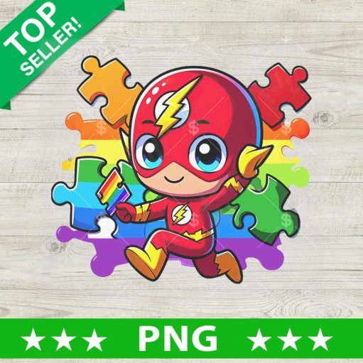 The Flash Superhero Autism Awareness Png