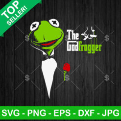 Kermit The Frog The God Frogger SVG, The Godfather SVG, Funny The Frog Father's Day SVG PNG DXF EPS