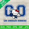 Hello Kitty Go Los Angeles Dodgers SVG
