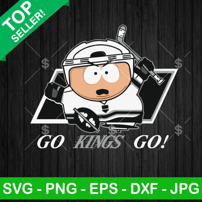 Go Kings Go Los Angeles Kings Cartman SVG, Los Angeles Kings Hockey SVG, Los Angeles Kings NHL SVG