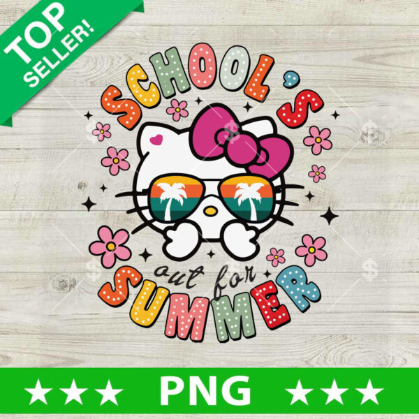 Hello Kitty School's Out For Summer PNG