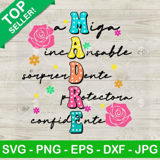 Madre Spanish Mother'S Day Svg