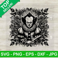 Mandala Zentangle Pennywise SVG