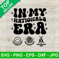 In My Nationals Era SVG, Nationals Vibes SVG, Nationals Cheerleader SVG PNG DXF EPS