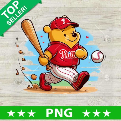 Winnie The Pooh Phillies Baseball Png