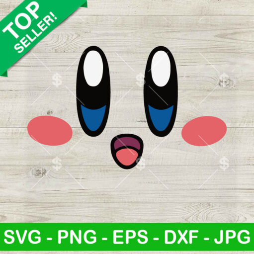 Kirby Cute Face Svg