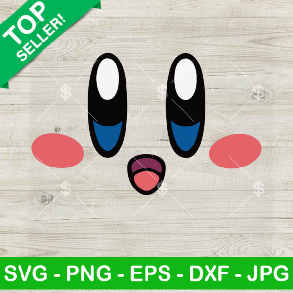 Kirby Cute Face SVG