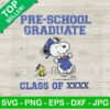 Snoopy Woodstock Preschool Graduate SVG
