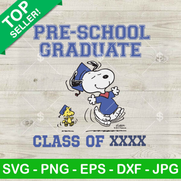 Snoopy Woodstock Preschool Graduate SVG