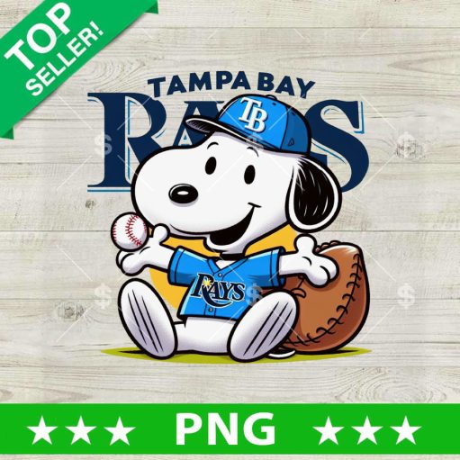 Snoopy Tampa Bay Rays MLB PNG